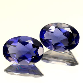 Achetez naturel ct Violet Bleu Iolite gems, Coupe ovale, En provenance Madagascar chez GemSelect. En stock, livraison internationale!