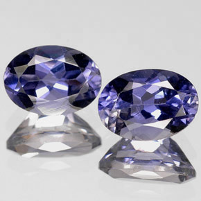 Achetez naturel ct Violet Bleu Iolite gems, Coupe ovale, En provenance Madagascar chez GemSelect. En stock, livraison internationale!