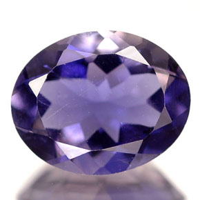 Iolite bleue naturelle coupe ovale, 1,95 ct, VS-SI