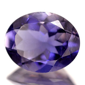 Iolite bleue naturelle coupe ovale, 1,95 ct, VS-SI