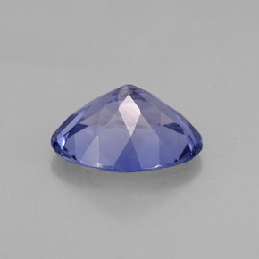 Iolite violet naturelle coupe ovale, 1,29 ct, VS