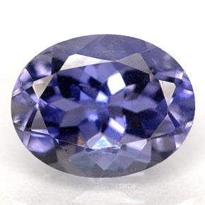 Iolite Violet Bleu naturelle Coupe ovale, 1.60 ct, VS