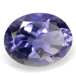 Iolite bleue naturelle coupe ovale, 1,39 ct, VS