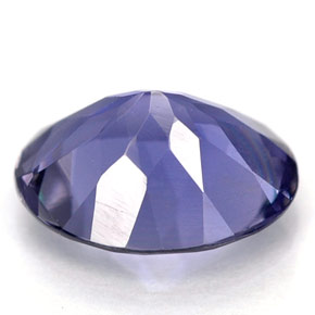 Iolite bleue naturelle coupe ovale, 1,39 ct, VS