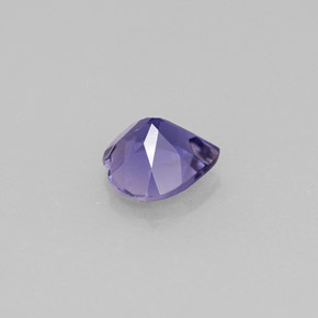 Iolite violet naturelle forme de coeur, 0,58 ct, VS