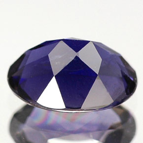 Iolite Violet Bleu naturelle Coupe ovale, 0.58 ct, VS