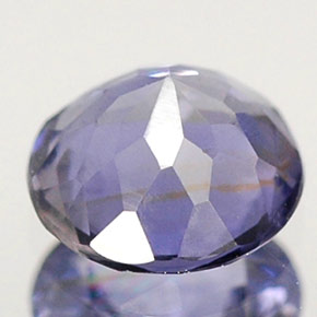 Iolite bleue naturelle coupe roude, 0,36 ct, VS