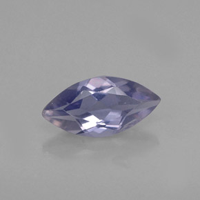 Iolite violet naturelle marquise, 0,44 ct, VS-SI