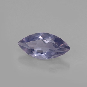 Iolite violet naturelle marquise, 0,44 ct, VS-SI