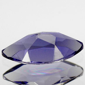Iolite bleue naturelle marquise, 0,43 ct, VS