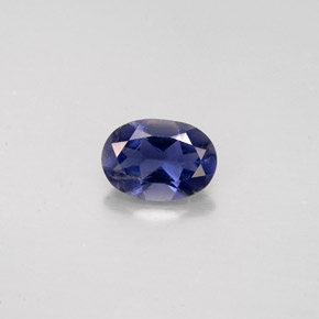 Iolite bleue naturelle coupe ovale, 0,67 ct, VS