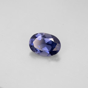Iolite bleue naturelle coupe ovale, 0,67 ct, VS