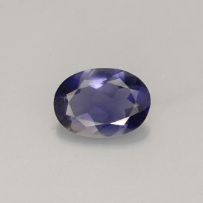 Iolite violet naturelle coupe ovale, 0,56 ct, VS