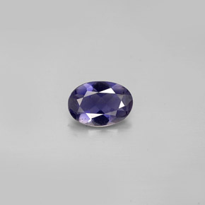 Iolite bleue naturelle coupe ovale, 0,47 ct, VS