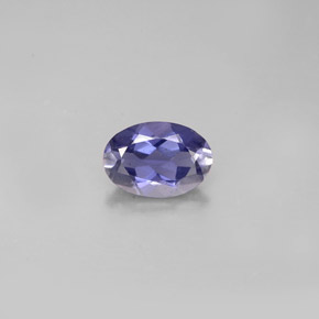 Iolite Violet naturelle Coupe ovale, 0.60 ct, VS