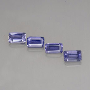 Achetez naturel ct bleue iolite gems, taille émeraude, en provenance madagascar chez gemselect. en stock, livraison internationale!