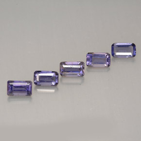 Achetez naturel 1,34ct violet iolite gems, taille émeraude, en provenance madagascar chez gemselect. en stock, livraison internationale!