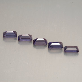 Achetez naturel ct violet iolite gems, taille émeraude, en provenance madagascar chez gemselect. en stock, livraison internationale!
