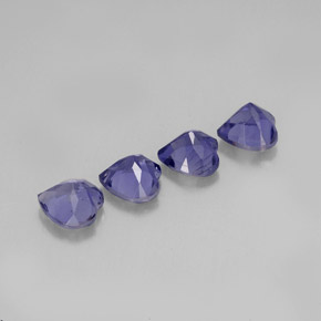 Achetez naturel ct Violet Bleu Iolite gems, Forme de coeur, En provenance Madagascar chez GemSelect. En stock, livraison internationale!
