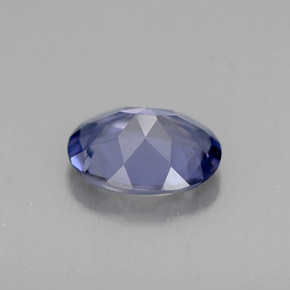 Iolite bleue naturelle coupe ovale, 0,83 ct, VVS-VS