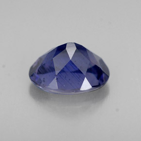 Iolite bleue naturelle coupe ovale, 1,23 ct, VS-SI