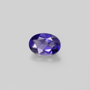Iolite Violet naturelle Coupe ovale, 0.59 ct, VVS-VS