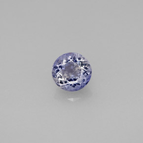 Iolite Violet Bleu naturelle Coupe roude, 0.52 ct, VS