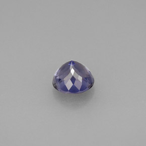 Iolite bleue naturelle coupe roude, 0,61 ct, VS