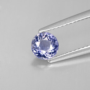 Iolite Violet Bleu naturelle Coupe roude, 0.48 ct, VS