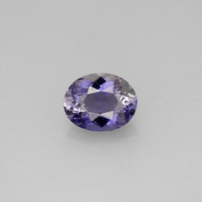 Iolite Violet Bleu naturelle Coupe ovale, 0.73 ct, VVS-VS