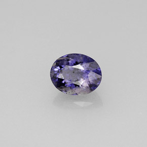 Iolite bleue naturelle coupe ovale, 0,78 ct, VS