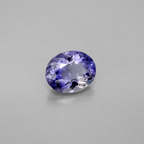 Iolite Violet Bleu naturelle Coupe ovale, 0.67 ct, VVS