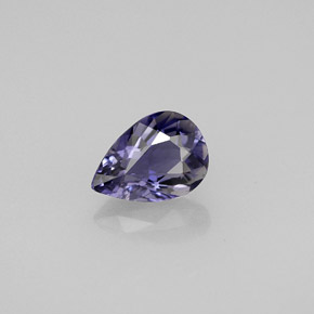 Iolite violet naturelle en forme de poire, 0,61 ct, VS