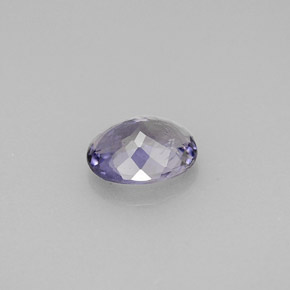 Iolite violet naturelle coupe ovale, 0,89 ct, VS