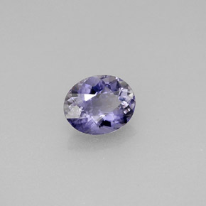Iolite Violet naturelle Coupe ovale, 0.75 ct, VS