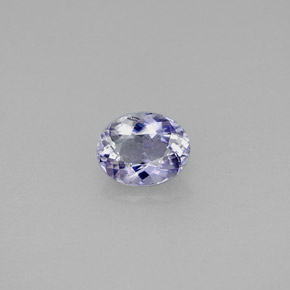 Iolite violet naturelle coupe ovale, 0,54 ct, VS