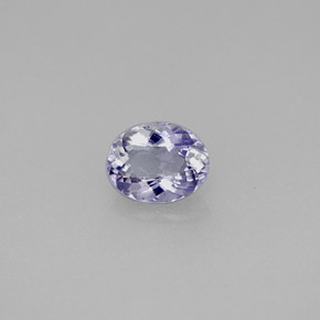 Iolite violet naturelle coupe ovale, 0,54 ct, VS