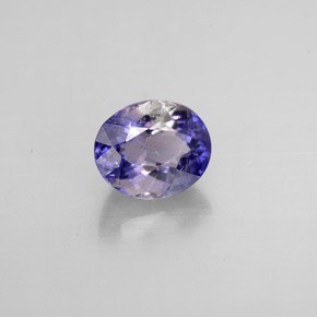 Iolite violet naturelle coupe ovale, 0,92 ct, VS-SI
