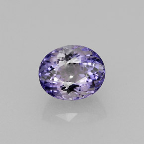 Iolite Violet naturelle Coupe ovale, 0.82 ct, VS