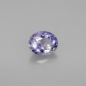 Iolite violet naturelle coupe ovale, 0,65 ct, VS