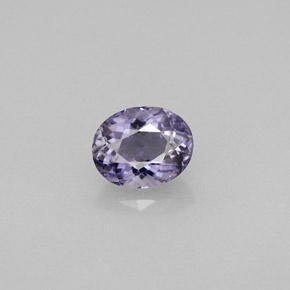 Iolite bleue naturelle coupe ovale, 0,73 ct, VS