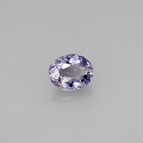 Iolite bleue naturelle coupe ovale, 0,52 ct, VS-SI