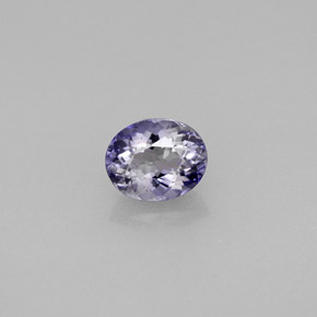 Iolite Violet Bleu naturelle Coupe ovale, 0.59 ct, VS