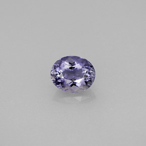 Iolite violet naturelle coupe ovale, 0,49 ct, VS