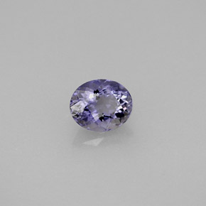 Iolite violet naturelle coupe ovale, 0,49 ct, VS