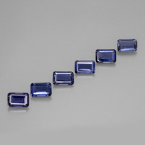 Achetez naturel ct bleue iolite gems, taille émeraude, en provenance madagascar chez gemselect. en stock, livraison internationale!