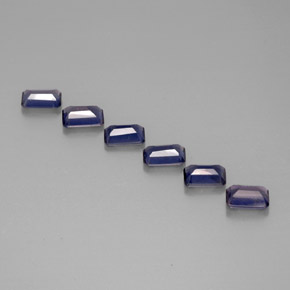 Achetez naturel ct bleue iolite gems, taille émeraude, en provenance madagascar chez gemselect. en stock, livraison internationale!