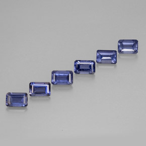 Achetez naturel ct bleue iolite gems, taille émeraude, en provenance madagascar chez gemselect. en stock, livraison internationale!