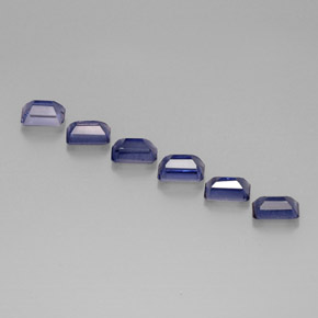 Achetez naturel ct bleue iolite gems, taille émeraude, en provenance madagascar chez gemselect. en stock, livraison internationale!