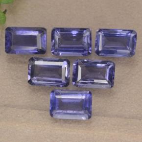 Achetez naturel 3,13ct bleue iolite gems, taille émeraude, en provenance madagascar chez gemselect. en stock, livraison internationale!